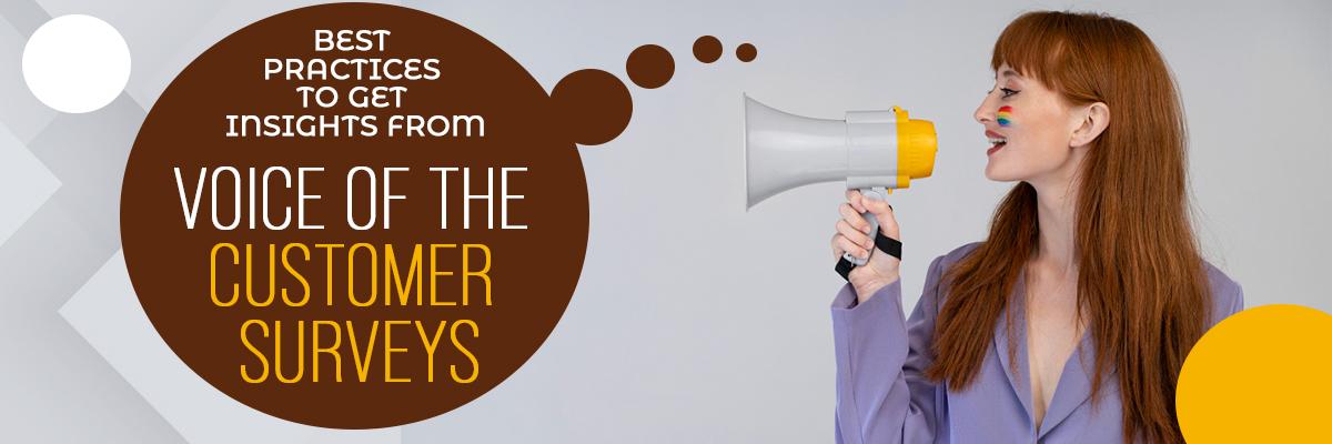 Best Practices to Get Insights from (VoC) Voice of the Customer  Surveys
