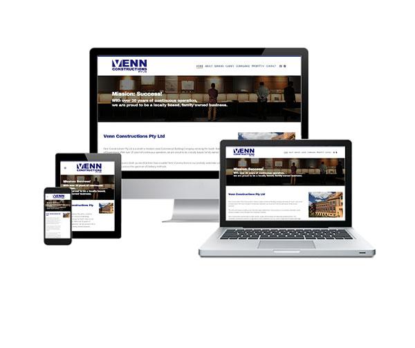 Venn Construction responsive web design