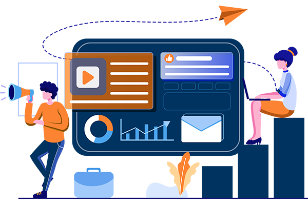 Online digital marketing team